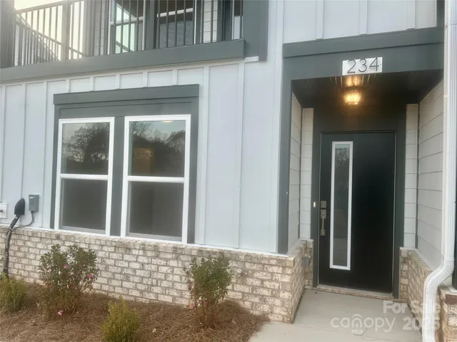 a view of an entryway door