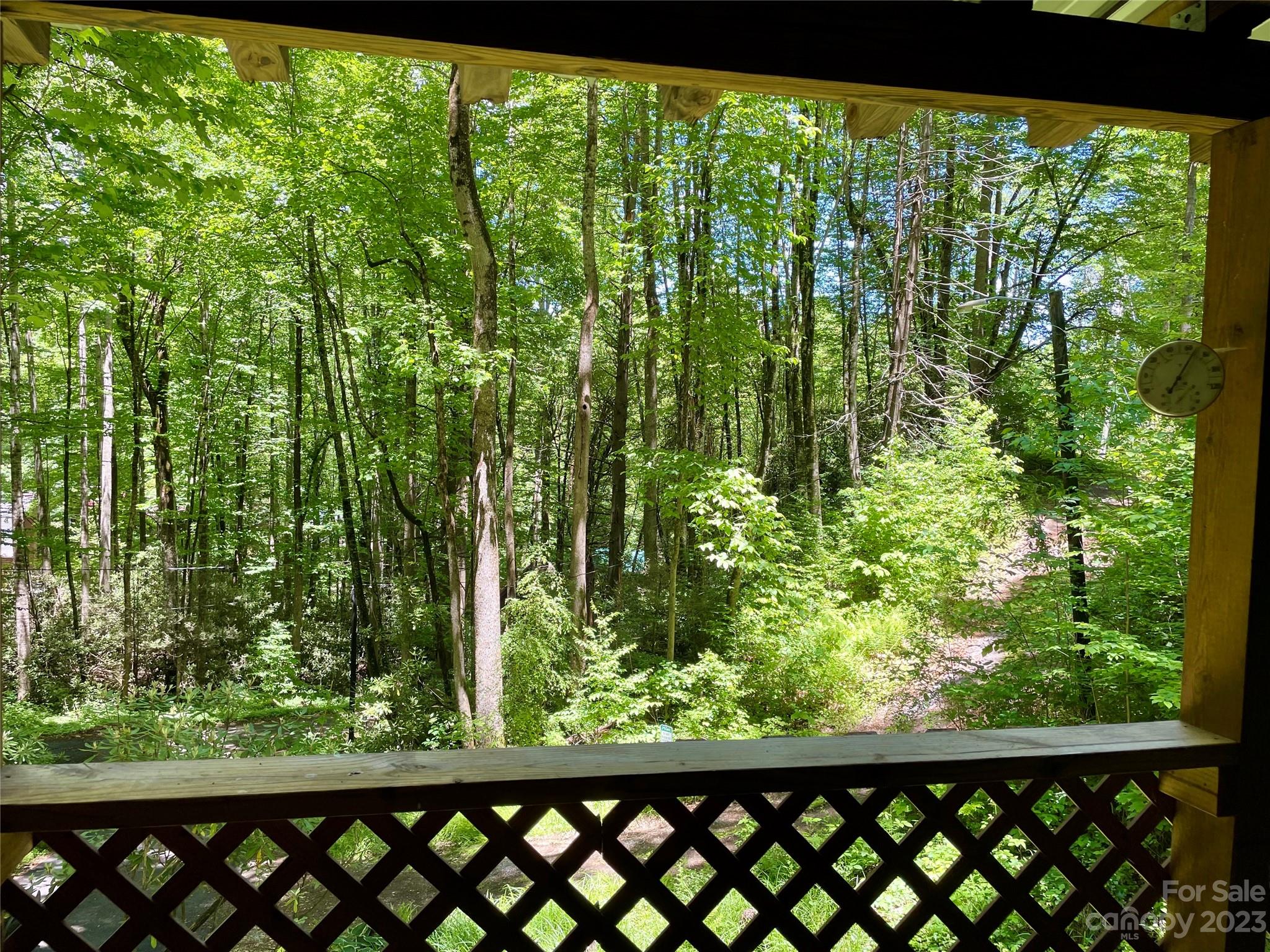 523 Spring Lake Road Maggie Valley, NC 28751 - Photo 9 of 25 a view of a garden from a balcony