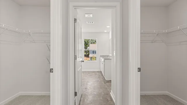 a view of an empty room