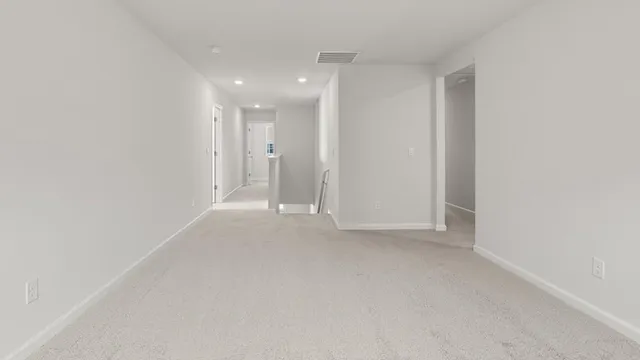 a view of small space with window