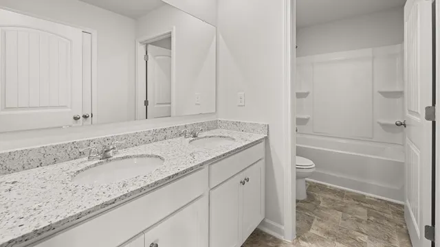 a view of a yard with swimming pool and green space