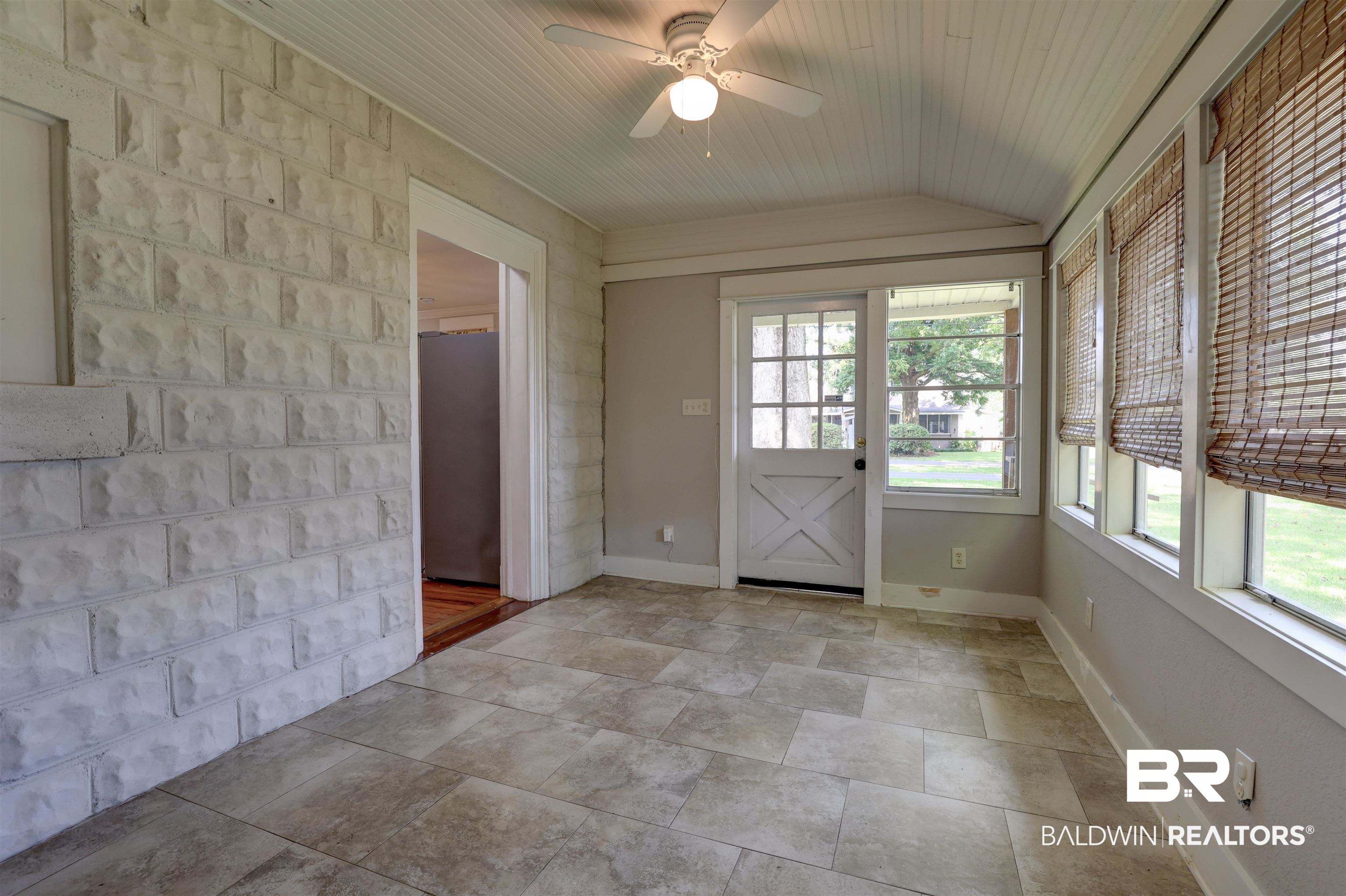 2079 Alabama Street Loxley, AL 36551 - Photo 30 of 42 Interior space with wooden ceiling, lofted ceiling, ceiling fan, and plenty of natural light