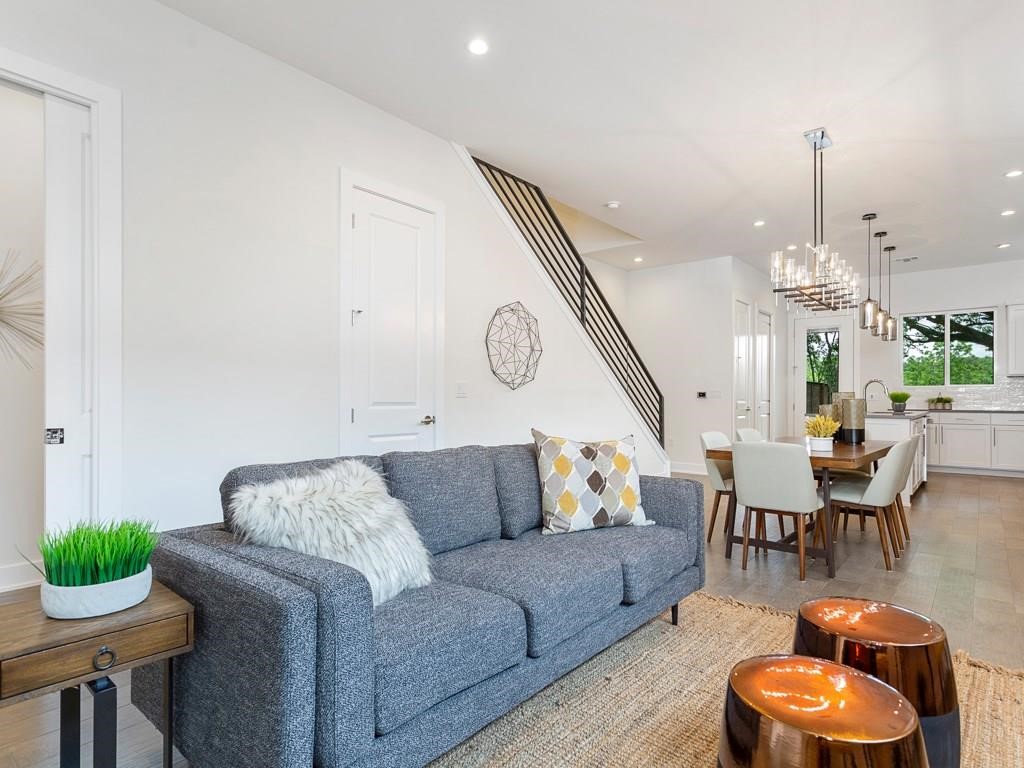 1111 Brookswood Avenue, Unit A Austin, TX 78721 - Photo 3 of 21 From front door open concept view