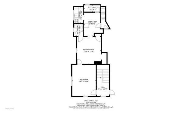 $845 | 1012 Campbell Avenue Southwest, Unit C, Roanoke, VA 24016
