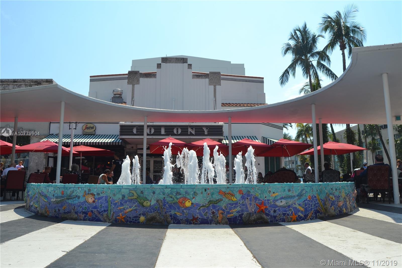 1345 Lincoln Road, Unit 1106 Miami Beach, FL 33139 - Photo 22 of 33 THE MOSAIC FOUNTAIN ON LINCOLN RD