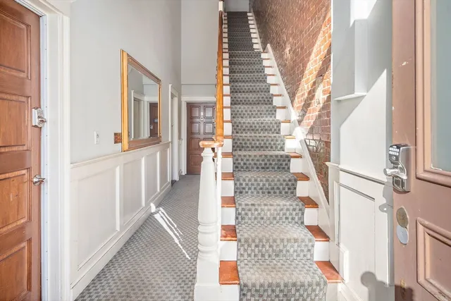 a view of an front door