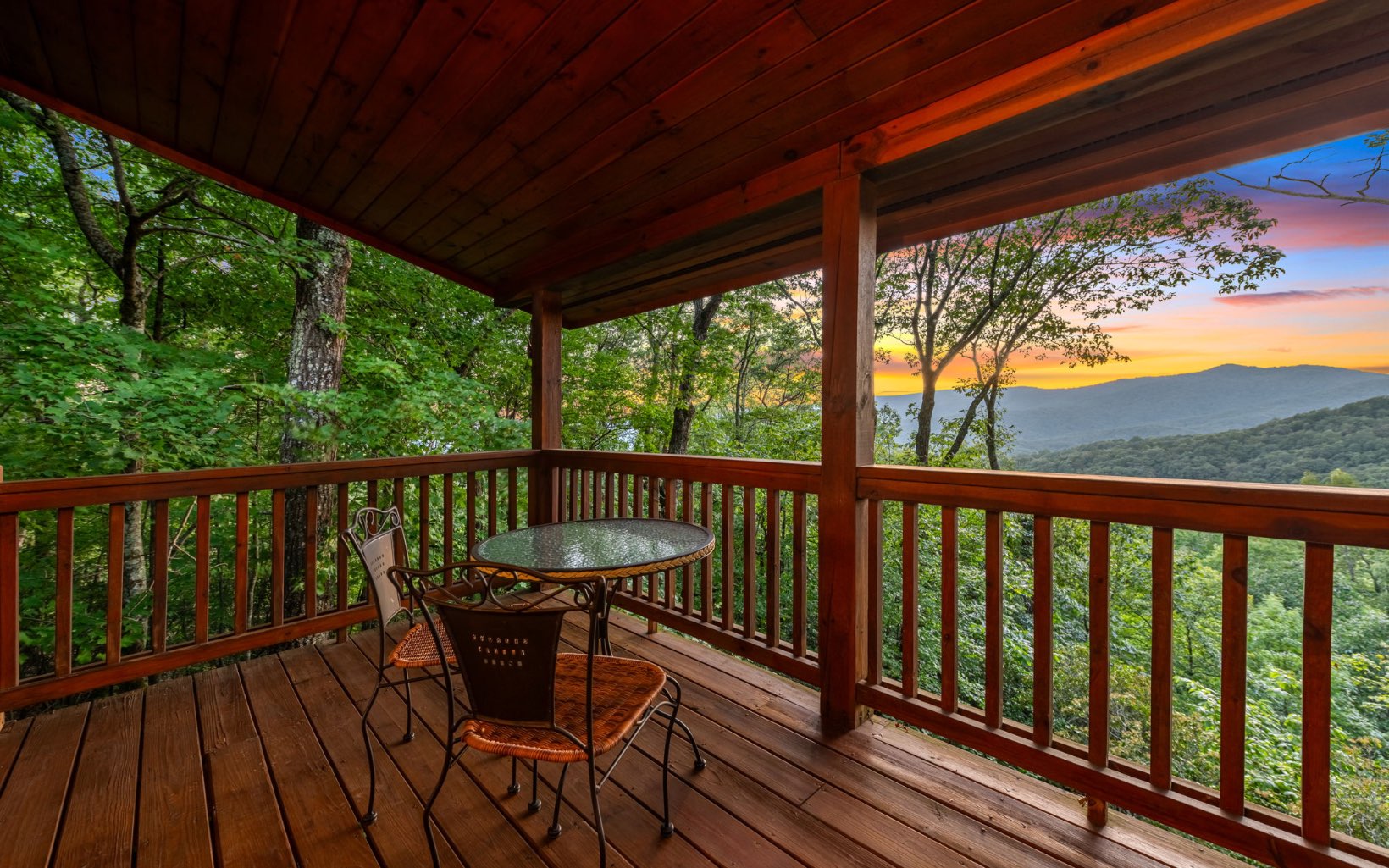 29 Maggie Chapman Road Blue Ridge, GA 30513 - Photo 27 of 40 a view of a two chairs in the balcony