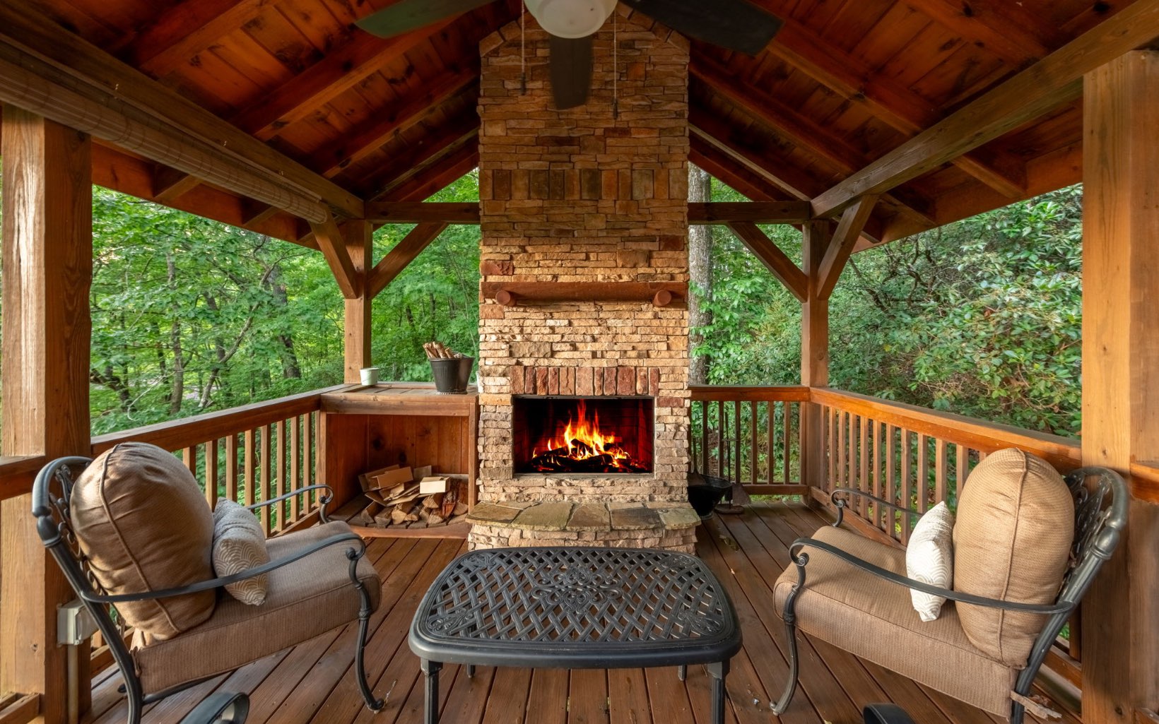 29 Maggie Chapman Road Blue Ridge, GA 30513 - Photo 7 of 40 a view of a chair in the deck