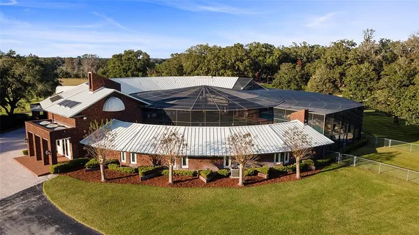 a view of a house with a patio