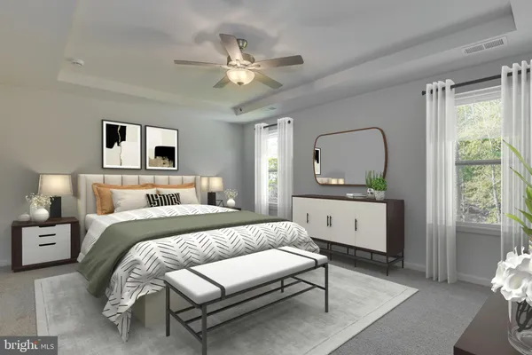 a bathroom with a shower and a mirror