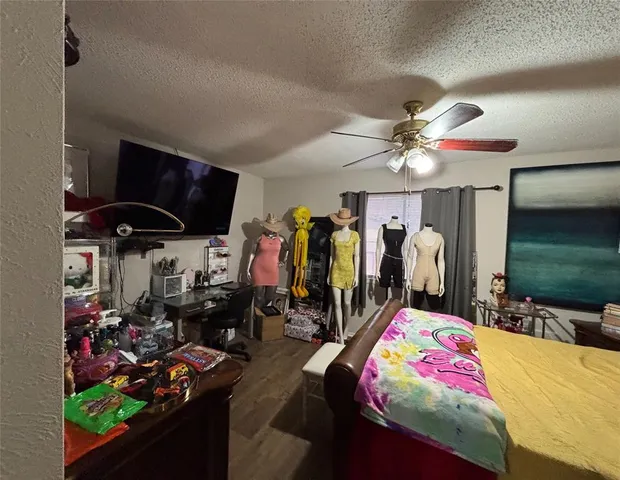 a room with musical instruments