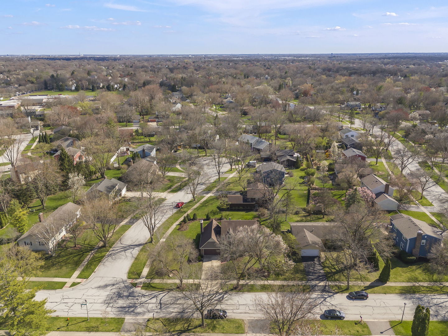 472 Sheffield Road Naperville, IL 60565 - Photo 41 of 47 an aerial view of residential houses with outdoor space