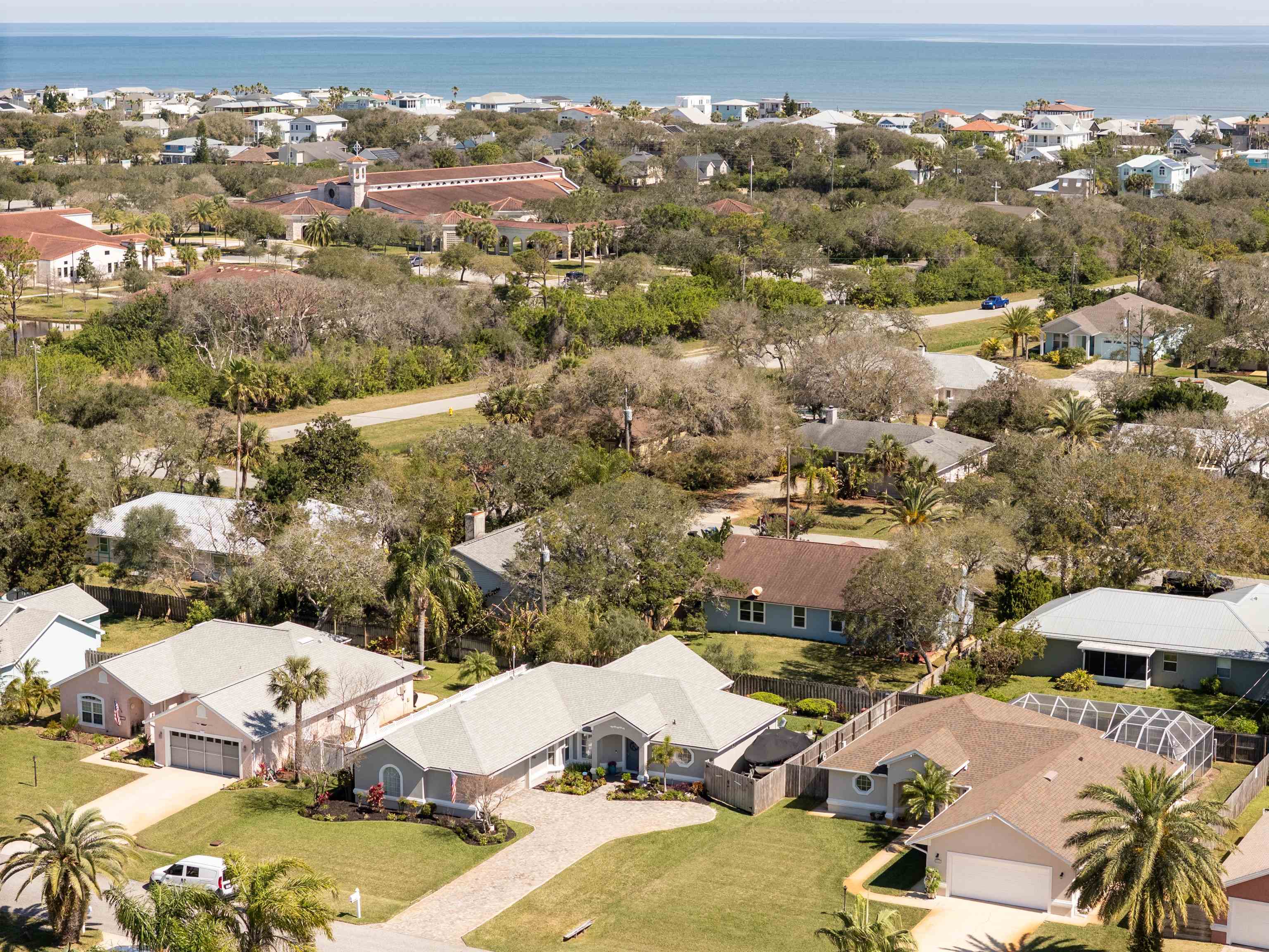 5324 5th Street St. Augustine, FL 32080 - Photo 13 of 45 an aerial view of residential houses with outdoor space