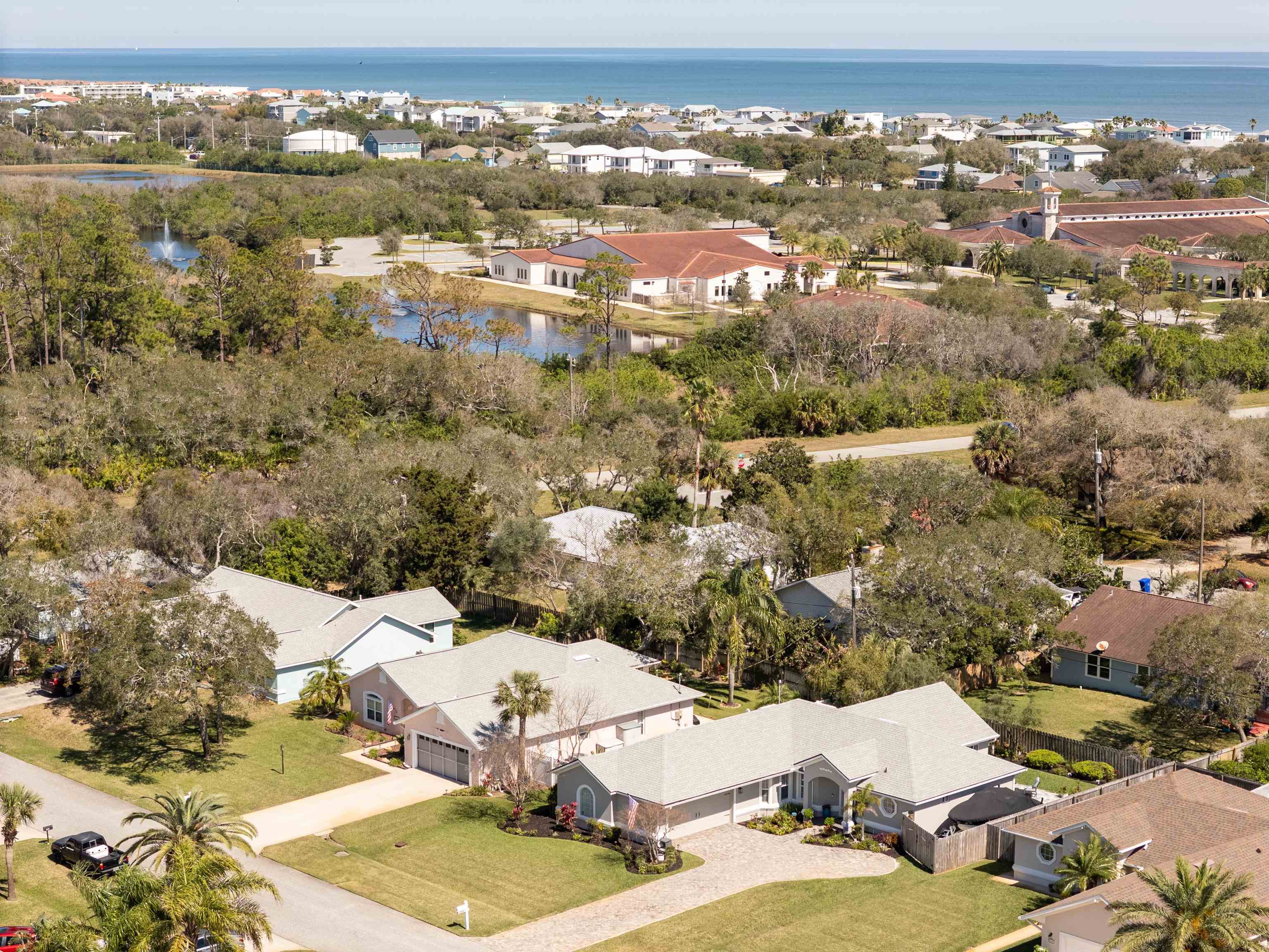 5324 5th Street St. Augustine, FL 32080 - Photo 14 of 45 an aerial view of residential houses with outdoor space