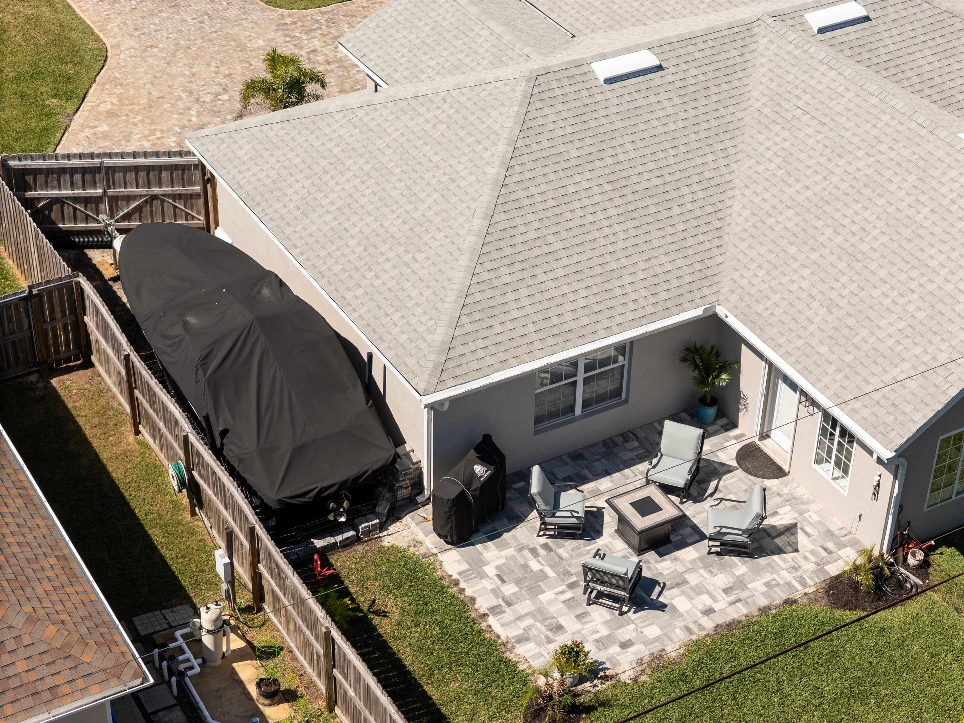 5324 5th Street St. Augustine, FL 32080 - Photo 19 of 45 a view of barbeque grill and outdoor seating