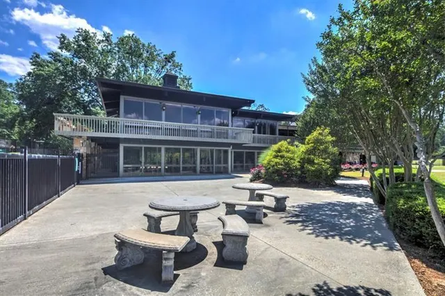 a view of a house with sitting area