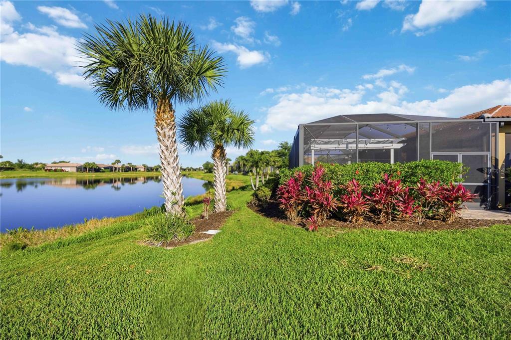 13349 Verandi Street Venice, FL 34293 - Photo 41 of 76 a view of a garden with a building and swimming pool in the back