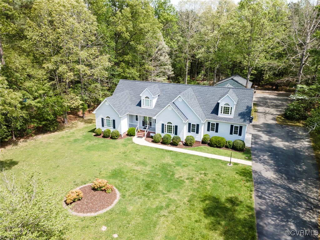 13819 Bluff Ridge Drive Chesterfield, VA 23838 - Photo 8 of 45 Front view with long paved drive along right side