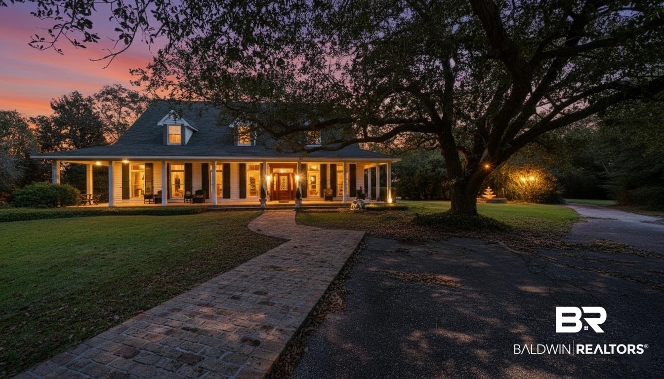 15810 County Road 73 Foley, AL 36535 - Photo 2 of 56 Farmhouse-style home featuring covered porch and a front yard