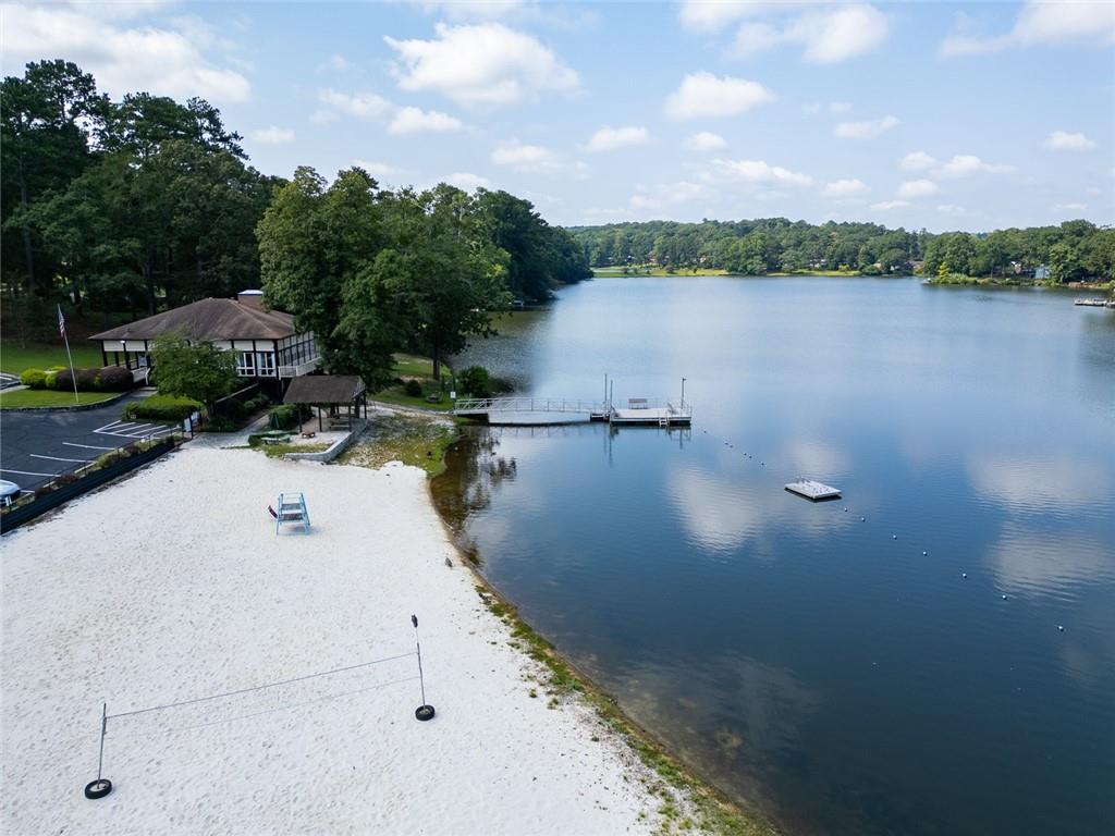 2966 Riviera Drive Conyers, GA 30012 - Photo 55 of 63 a view of a lake in middle of the house