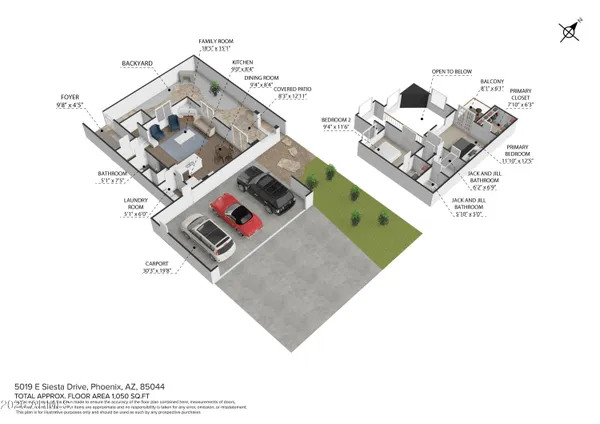 $319,900 | 5019 East Siesta Drive, Unit 1, Phoenix, AZ 85044