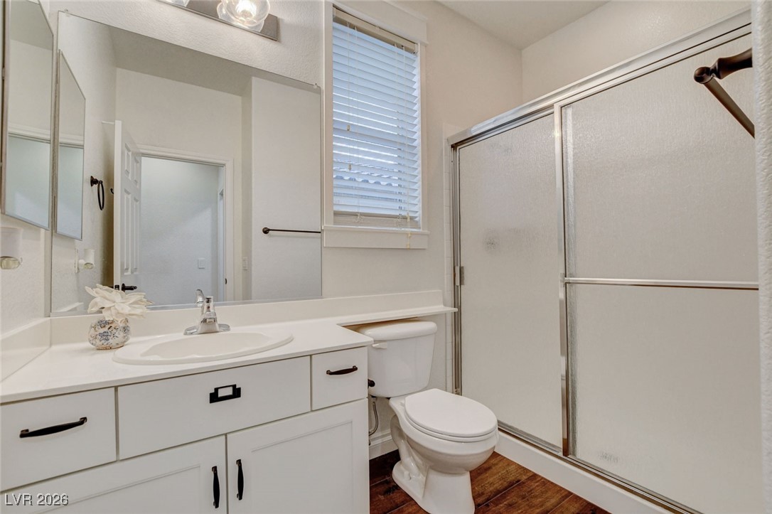 11053 Zarod Road Las Vegas, NV 89135 - Photo 26 of 45 Downtairs 3/4 bathroom