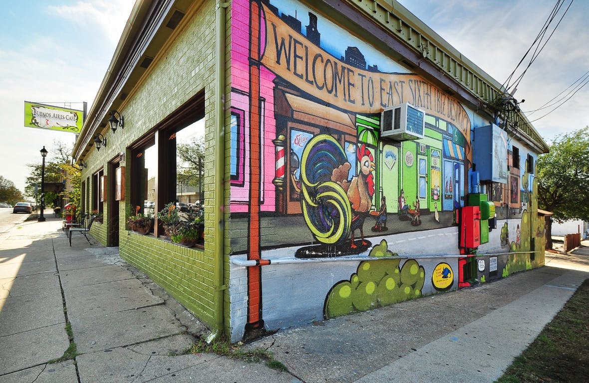 800 Embassy Drive, Unit 229 Austin, TX 78702 - Photo 39 of 40 a view of outdoor space with retail shop and outdoor seating