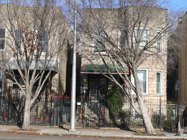 a view of a street from a building