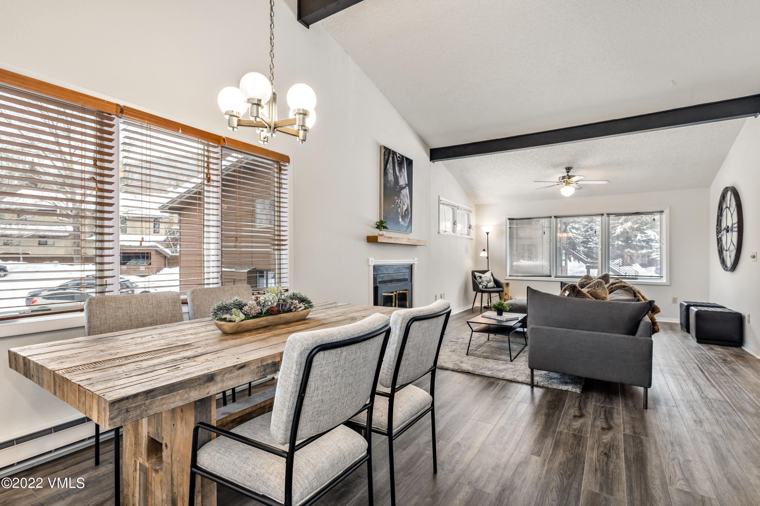 225 Gopher Road, Unit 56 Avon, CO 81620 - Photo 14 of 20 a dining room with furniture and wooden floor