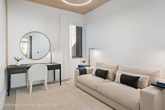 a view of a city street from a building