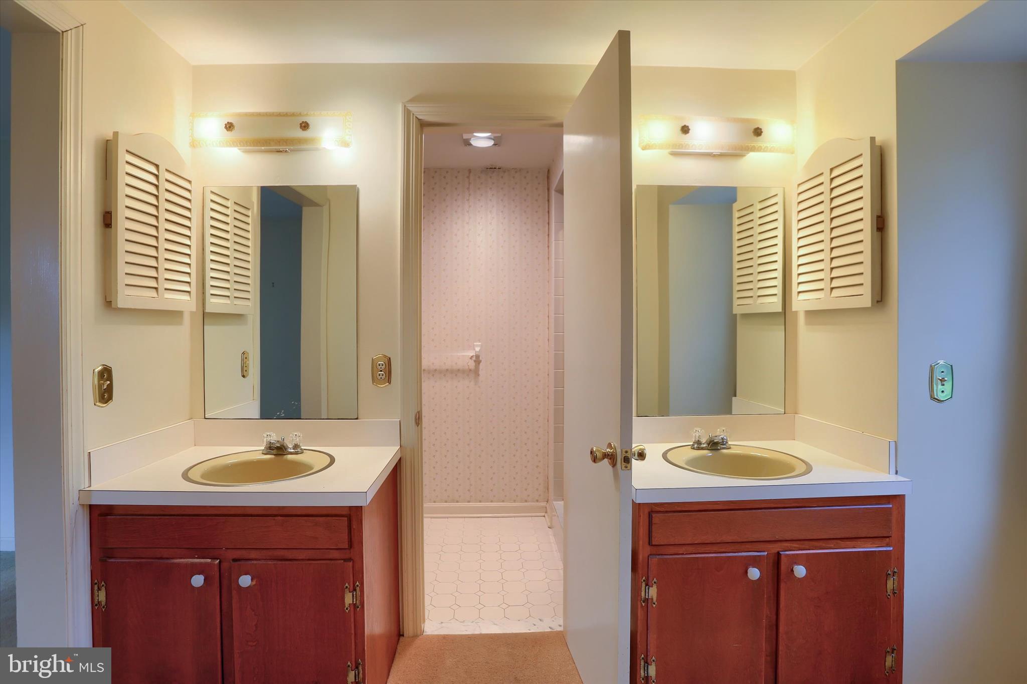 2919 Arcona Road Mechanicsburg, PA 17055 - Photo 24 of 49 a bathroom with a sink double vanity and a mirror