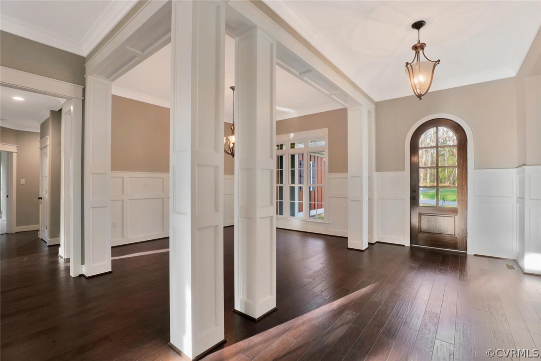9201 Barrows Ridge Court Chesterfield, VA 23838 - Photo 3 of 35 a view of entryway with wooden floor