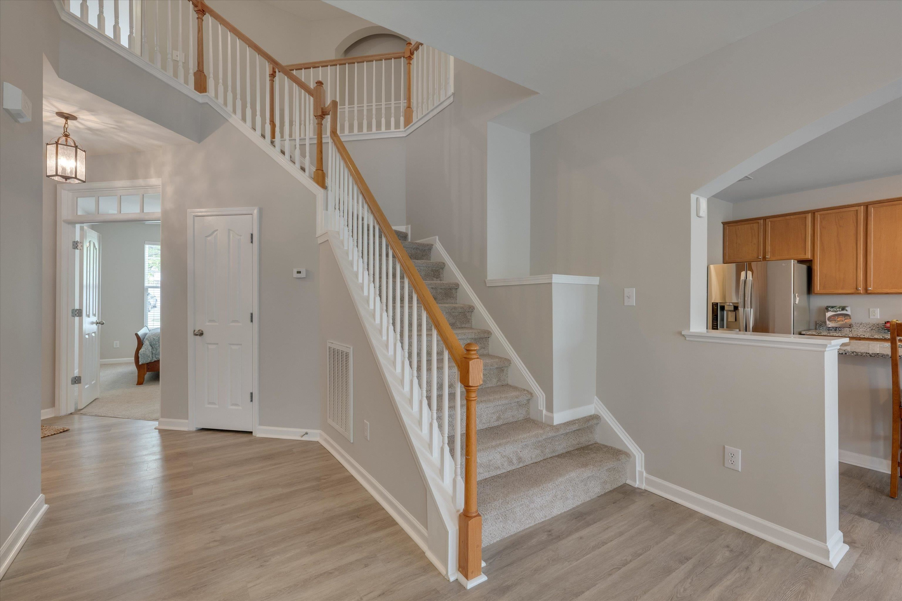 5 Gardenview Place Durham, NC 27713 - Photo 17 of 32 a view of entryway and hall with wooden floor