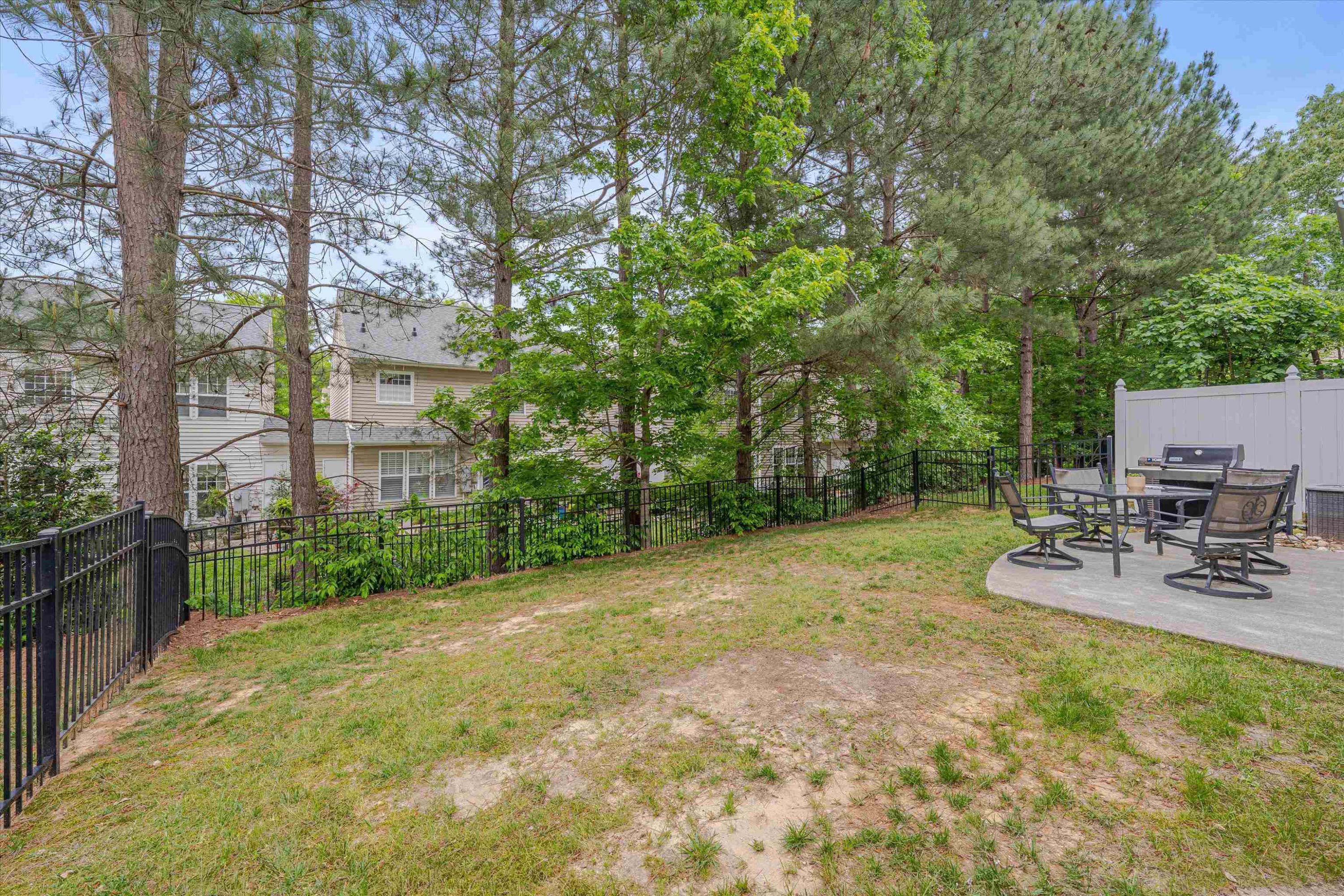 5 Gardenview Place Durham, NC 27713 - Photo 32 of 32 a view of backyard with seating area and green space