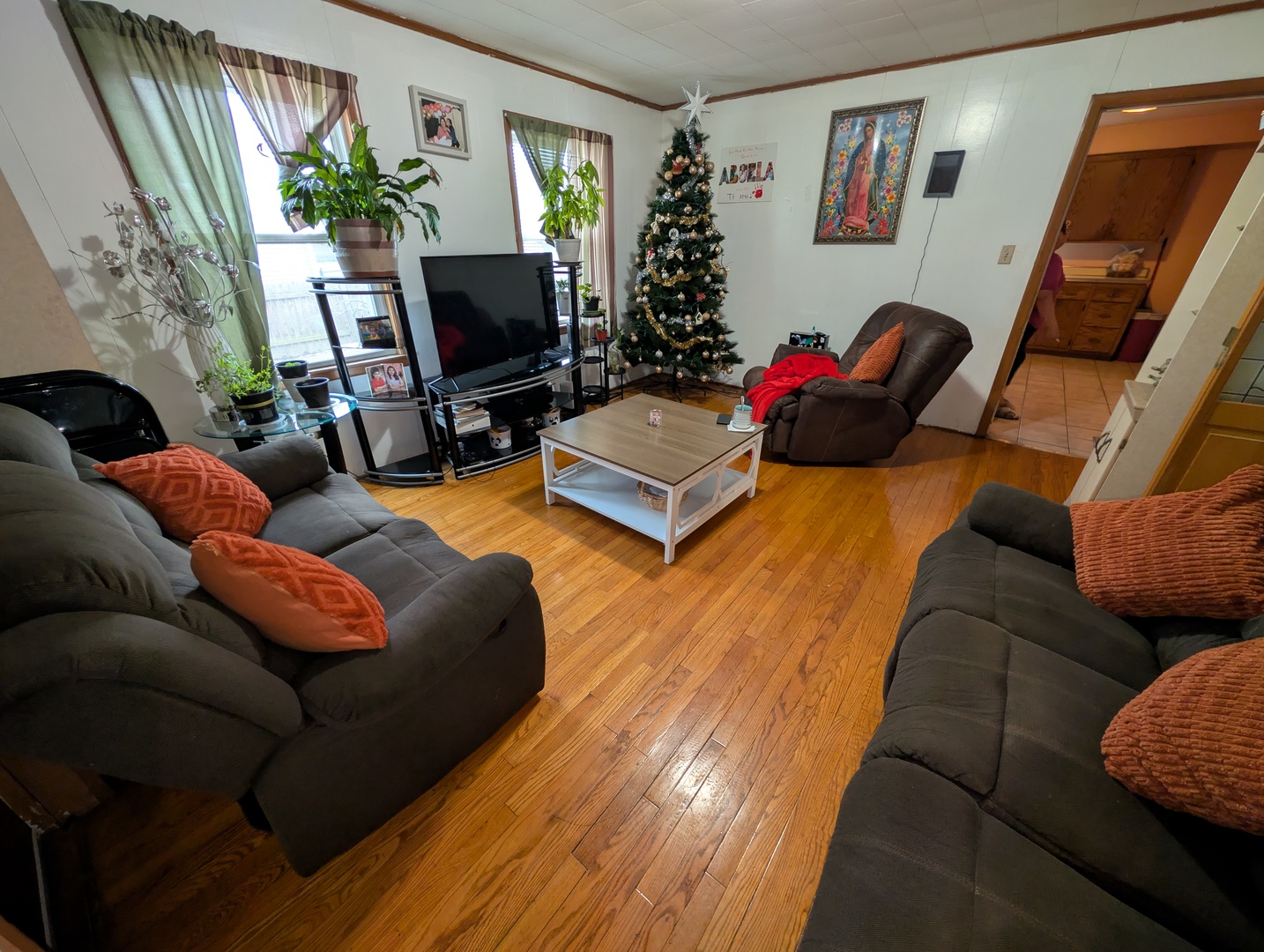 920 Augusta Avenue Elgin, IL 60120 - Photo 16 of 16 a living room with furniture and a flat screen tv