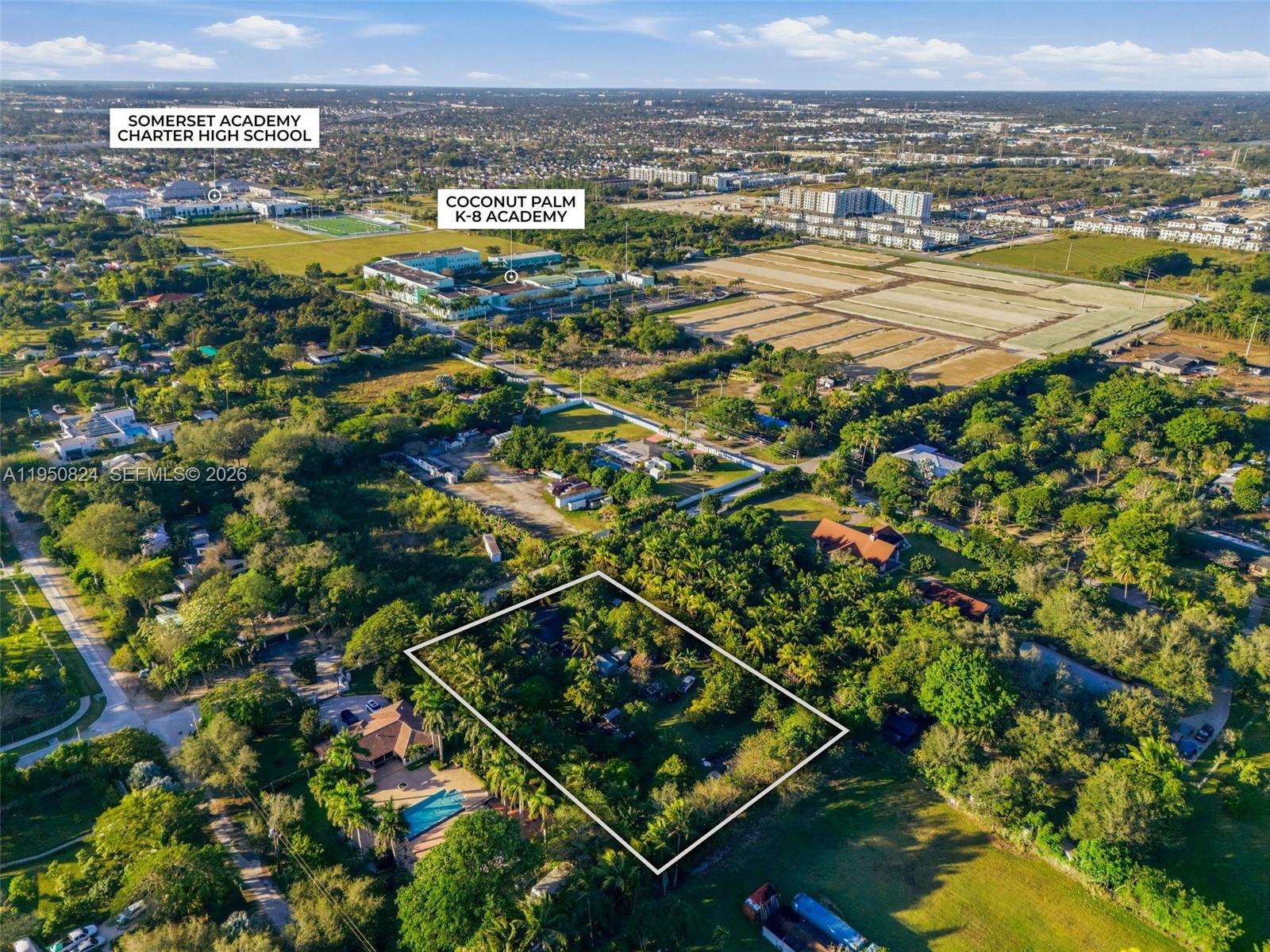 12325 Southwest 240th Street Homestead, FL 33032 - Photo 4 of 11 an aerial view of residential houses with outdoor space