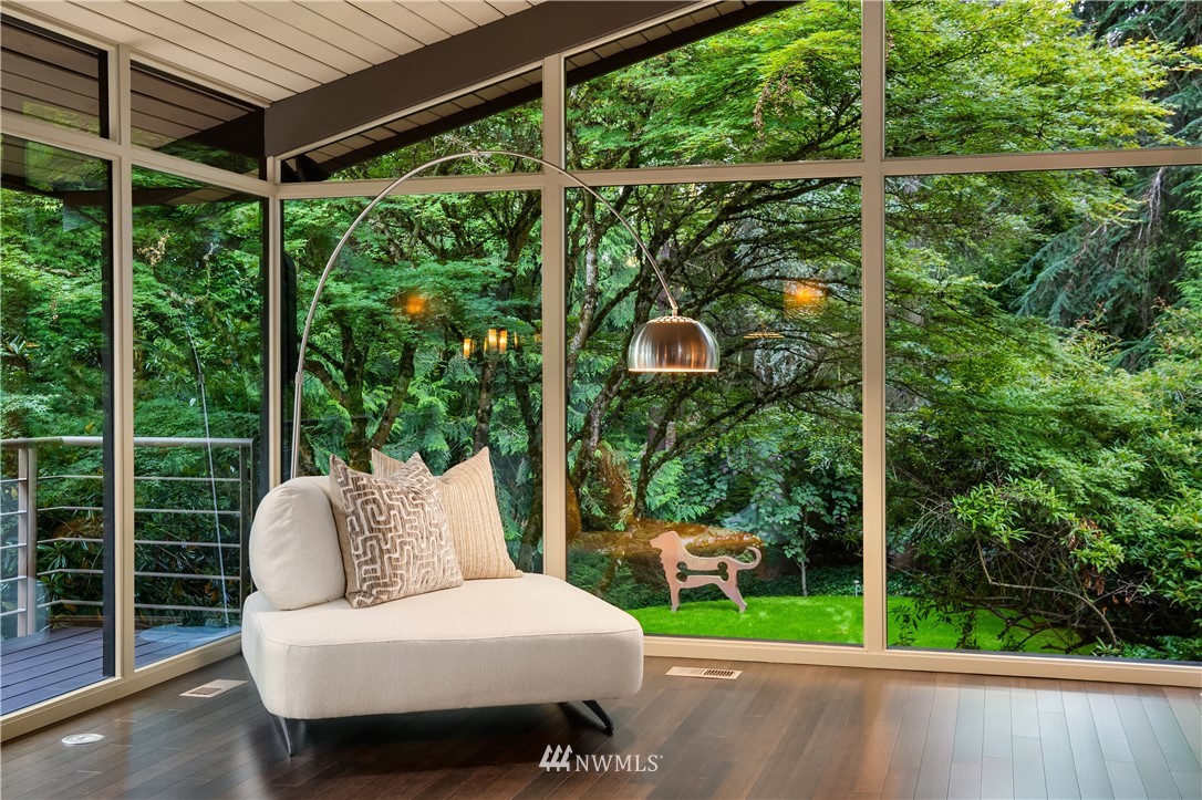 110 Northside Road Bellevue, WA 98004 - Photo 11 of 37 a view of a porch with furniture and yard