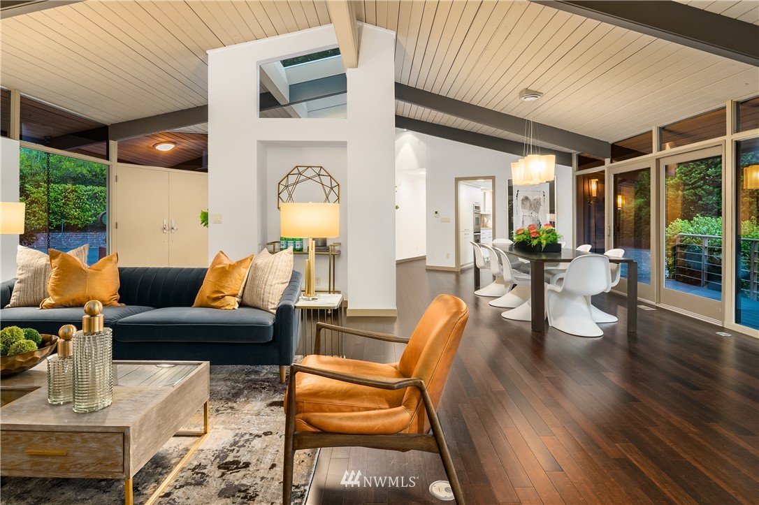 110 Northside Road Bellevue, WA 98004 - Photo 8 of 37 a living room with furniture and wooden floor