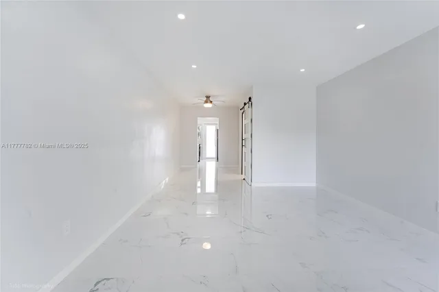 a view of an empty room