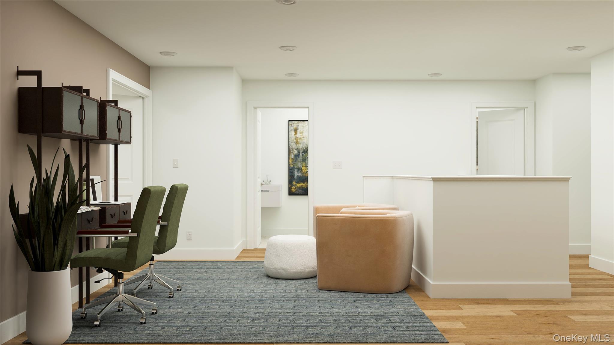 121 Pine Ridge Road Tuxedo Park, NY 10987 - Photo 12 of 28 a living room with furniture a flat screen tv and a refrigerator