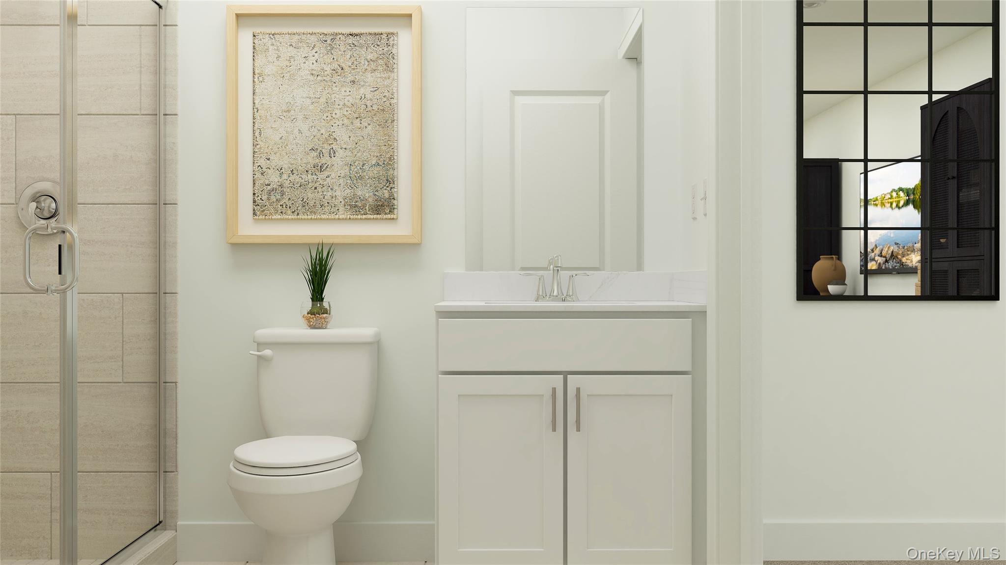 121 Pine Ridge Road Tuxedo Park, NY 10987 - Photo 25 of 28 a bathroom with a toilet sink and shower