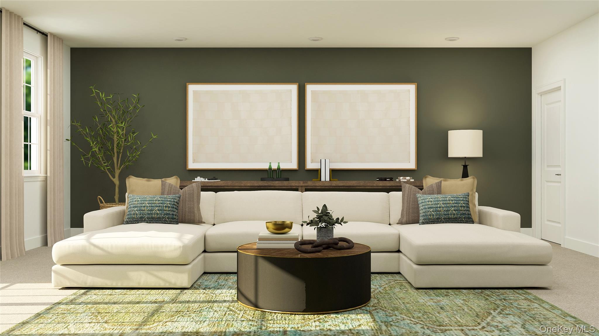 121 Pine Ridge Road Tuxedo Park, NY 10987 - Photo 26 of 28 a living room with furniture and a potted plant