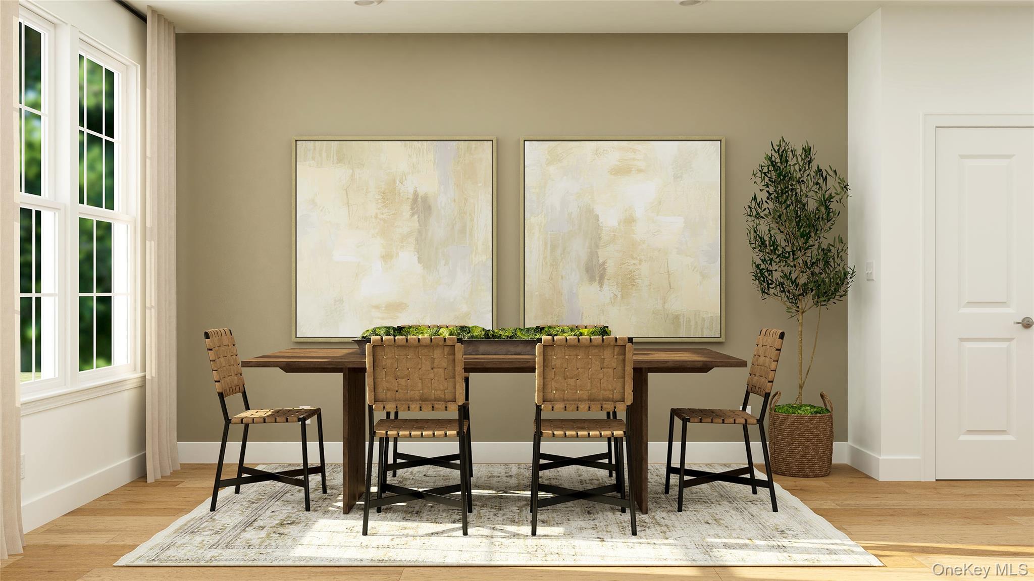 121 Pine Ridge Road Tuxedo Park, NY 10987 - Photo 8 of 28 a view of a dining room with furniture and wooden floor