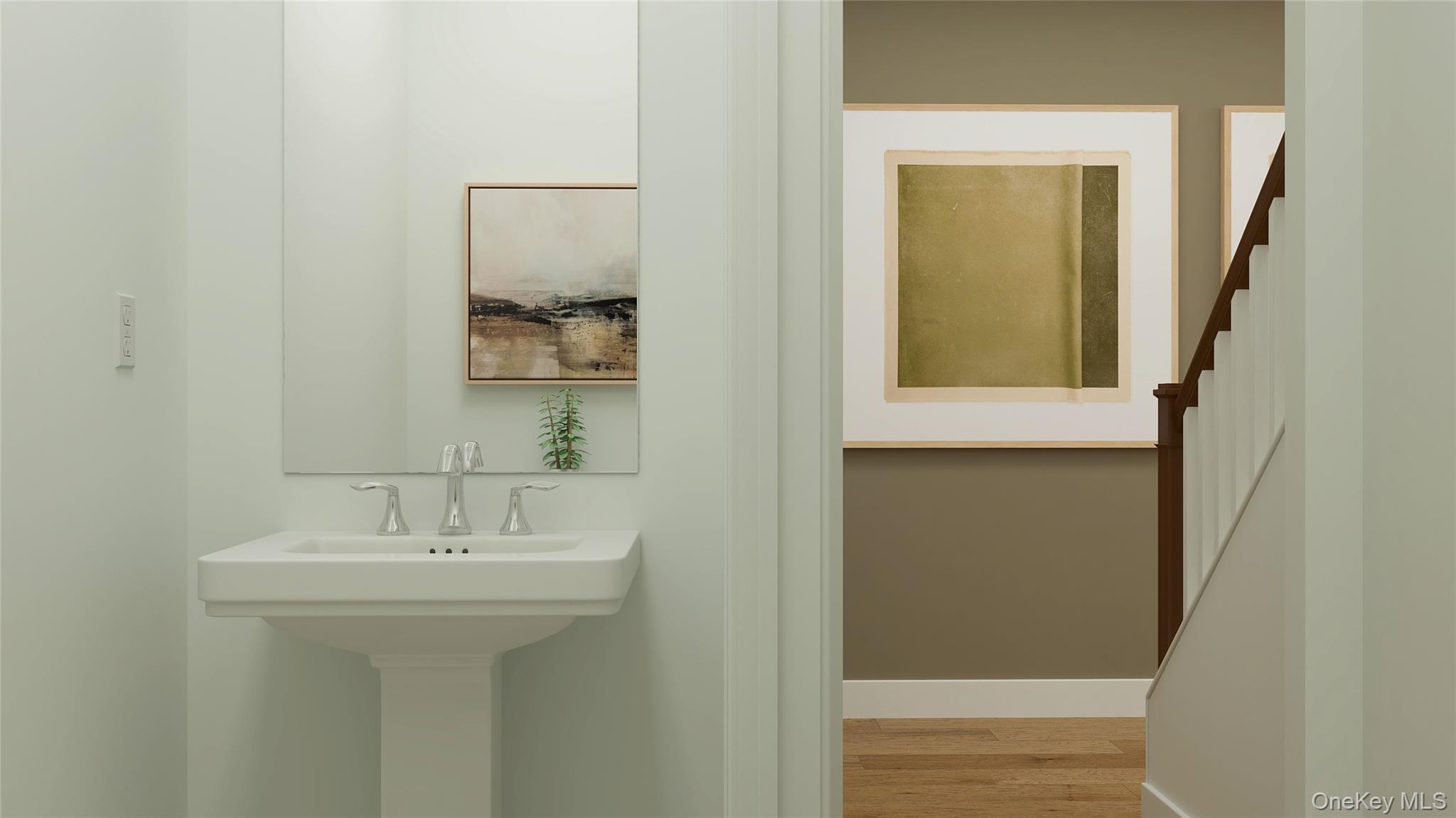 121 Pine Ridge Road Tuxedo Park, NY 10987 - Photo 10 of 28 a bathroom with a sink and mirror