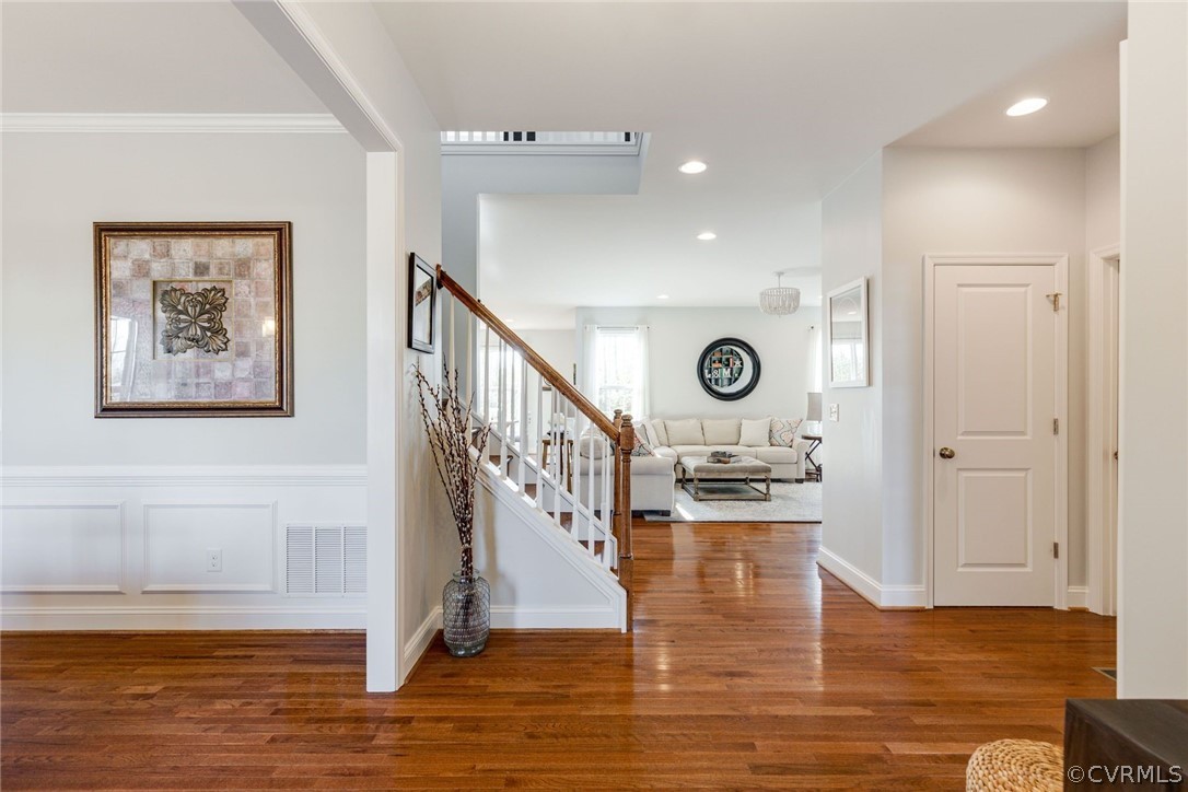 1348 Miners Trail Road Midlothian, VA 23114 - Photo 5 of 49 a view of entryway livingroom and hall with wooden floor