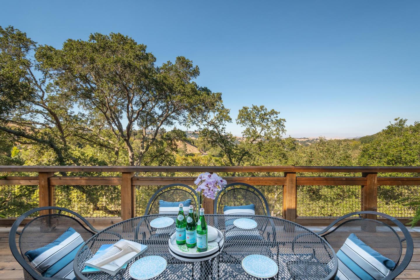 672 Moraga Road Lafayette, CA 94549 - Photo 31 of 43 a view of a patio with couches table and chairs and potted plants