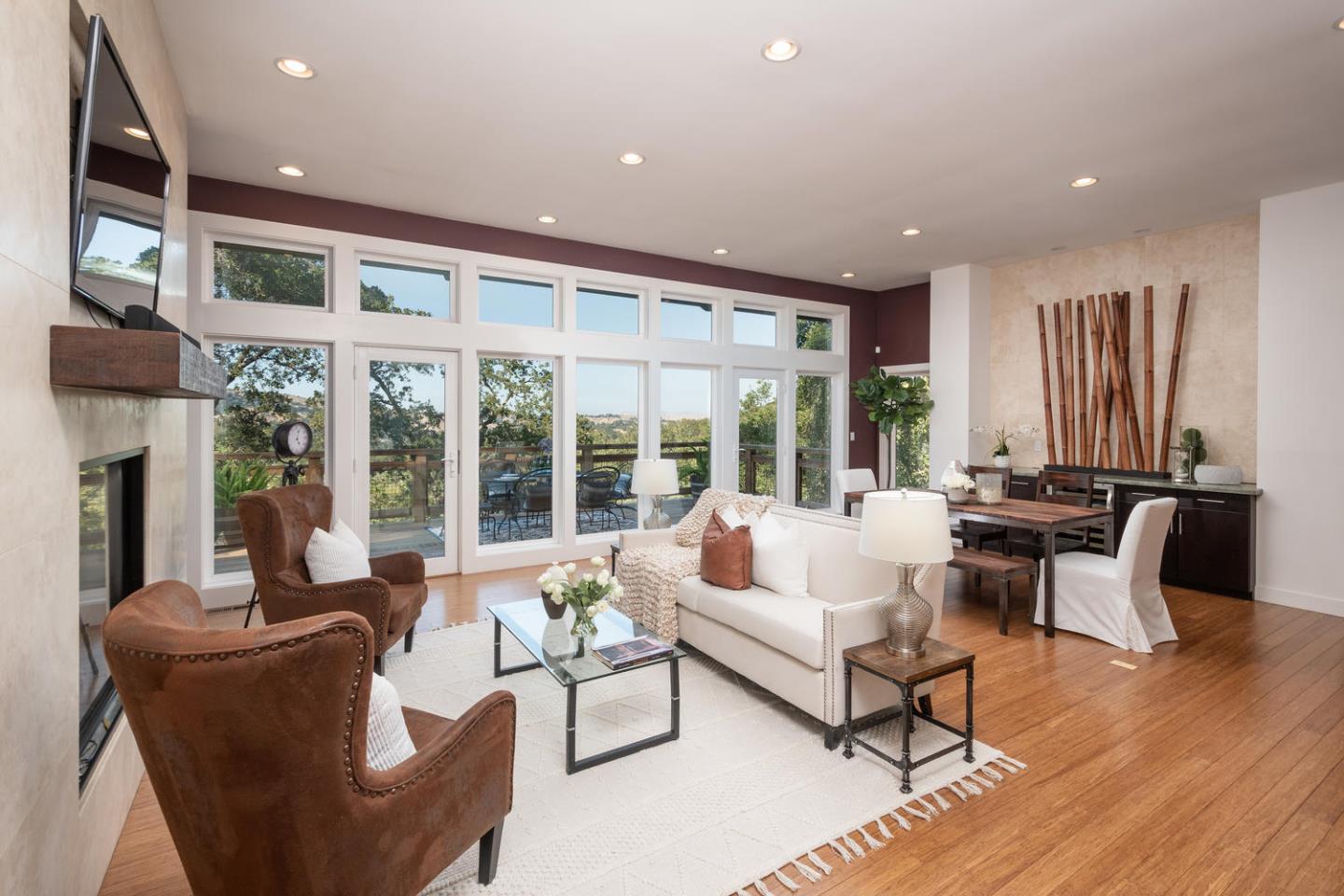 672 Moraga Road Lafayette, CA 94549 - Photo 9 of 43 a living room with furniture and a large window