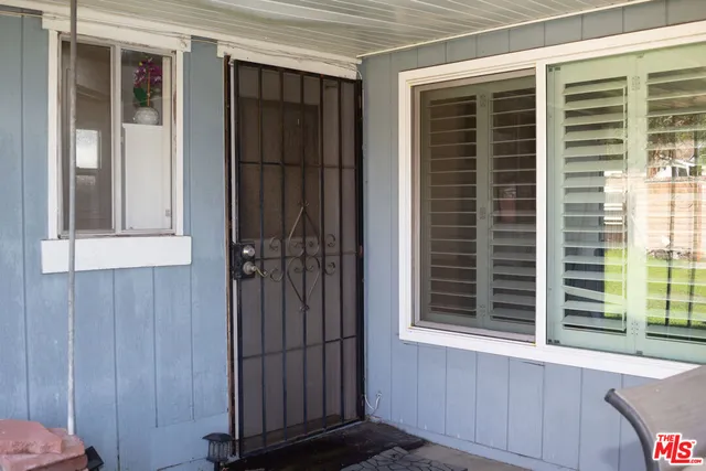 a view of front door