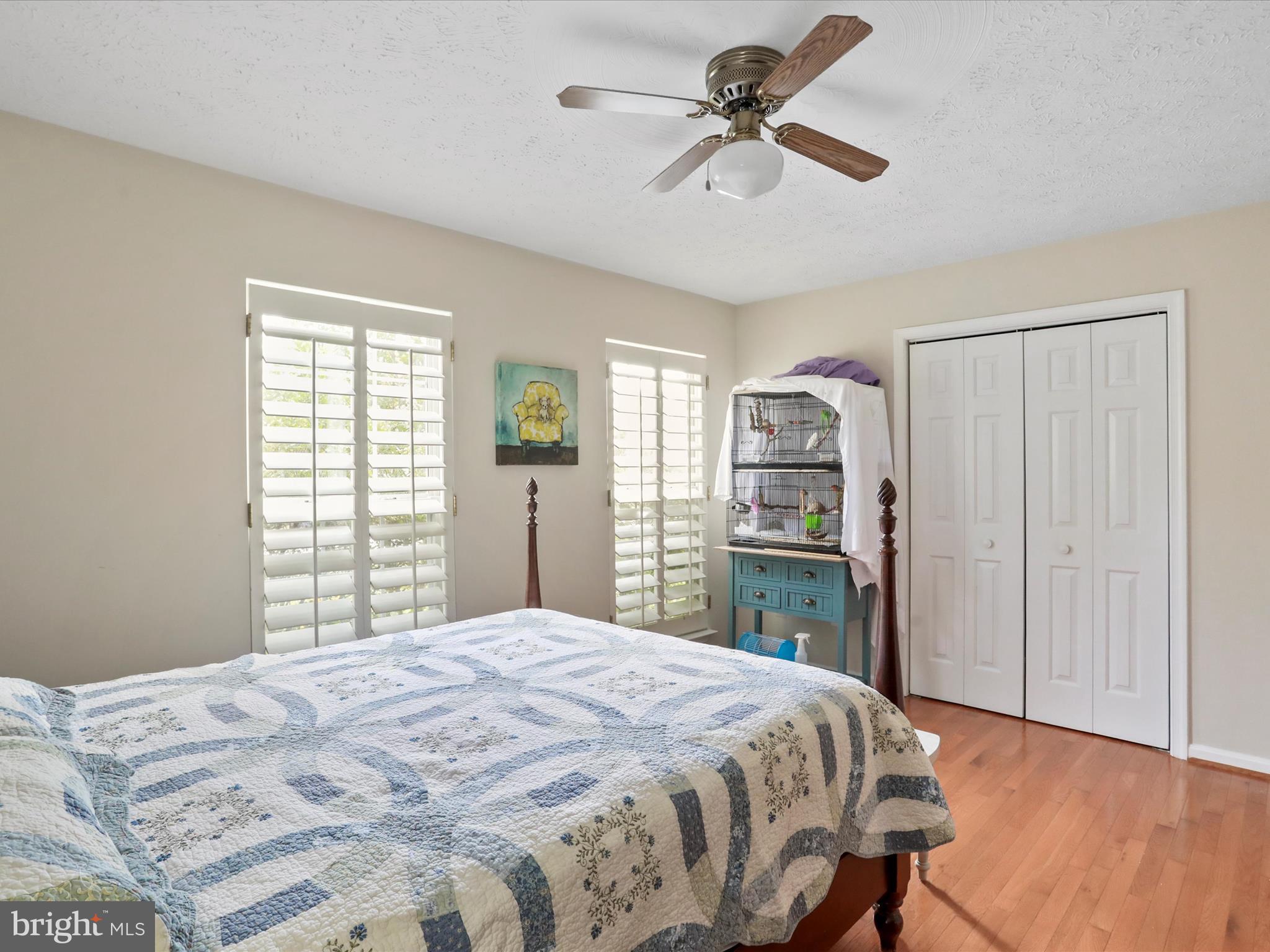 100 Lloyds Road Winchester, VA 22602 - Photo 19 of 39 a bedroom with a large bed and a chandelier