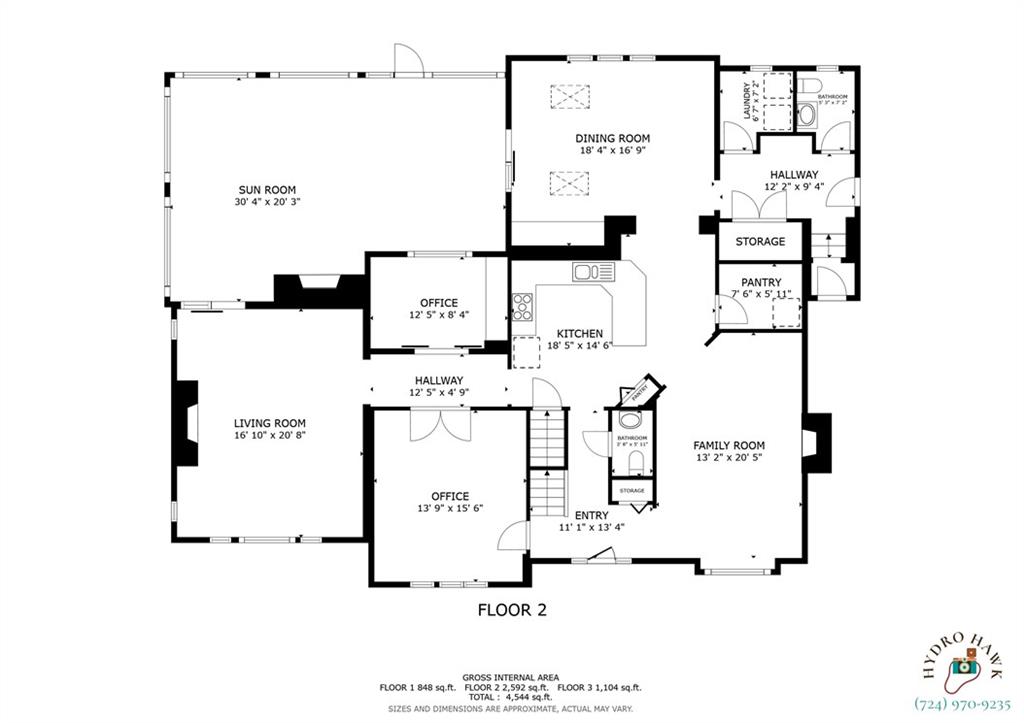 1751 Hassam Road Coraopolis, PA 15108 - Photo 49 of 50 1st Floor Plan